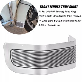 Unbranded New Front Fender Trim Skirt For Harley Touring Road King Electra Tri Glide 14-23