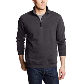 Charles River Apparel Unisex-Adult's Crosswind Quarter Zip Sweatshirt (Regular & Big-Tall Sizes), Dark Charcoal, L