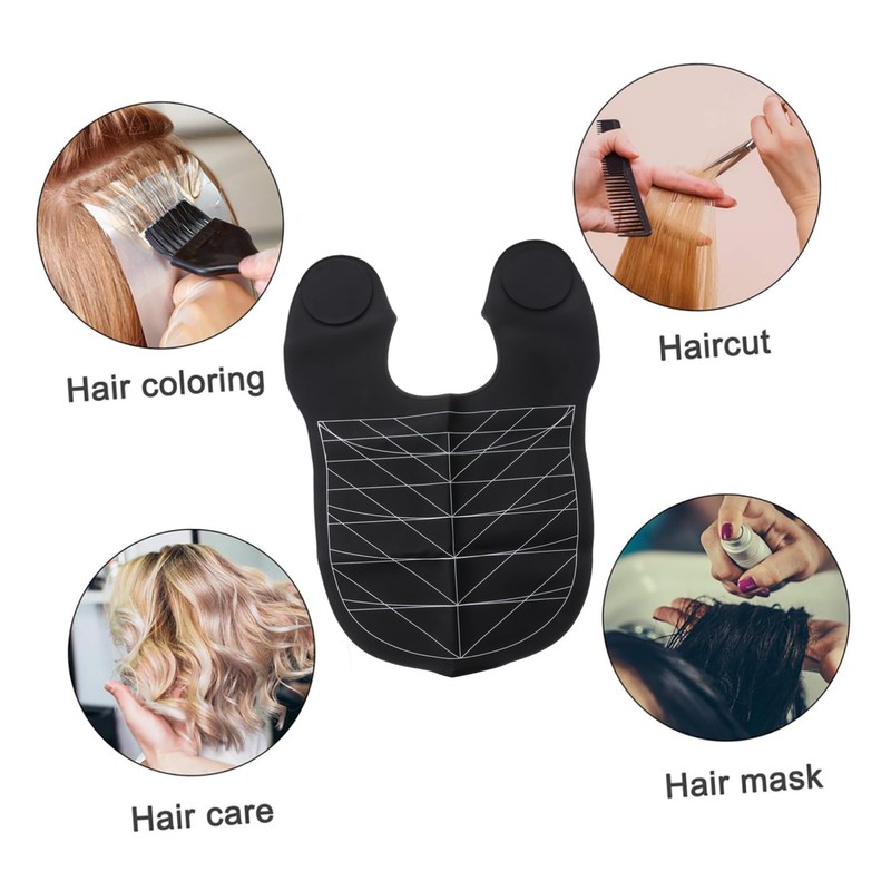 WOONEKY Leather Shawl Cloth Hair Neck Tray for Hair Washing