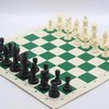 Portable Travel Chess – 16.9" Roll-Up Faux Leather Board with