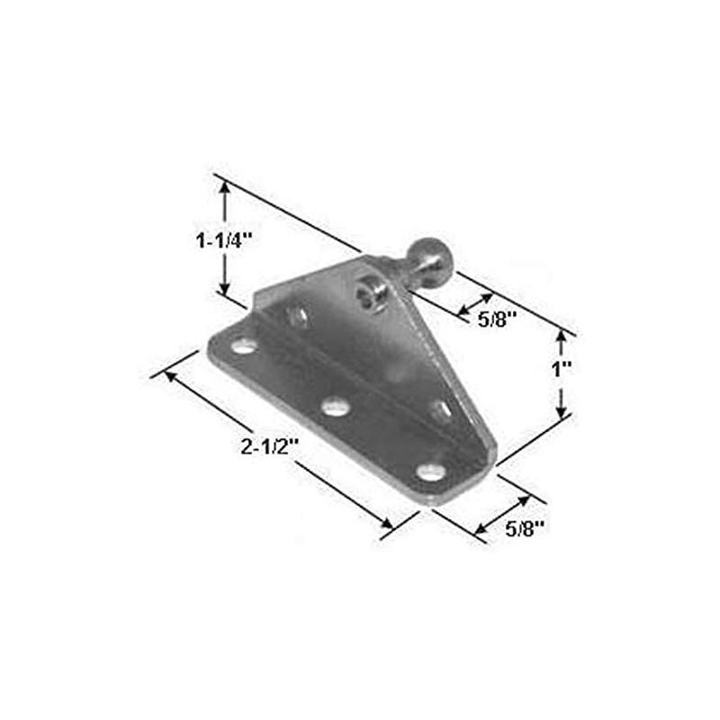 10MM Ball Stud Bracket for Gas Prop/Strut - 4 Pack