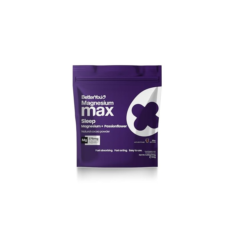 BetterYou Magnesium Glycinate, Citrate and Malate Sleep Powder Supplement