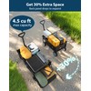 Lightweight Folding Wagon, Large Capacity Collapsible Grocery Cart on Big