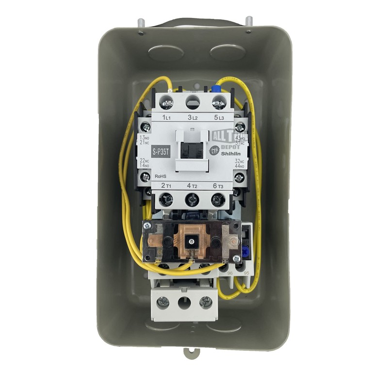 Magnetic Motor Starter Control 5 HP Single Phase 208/230V 22-34AMP