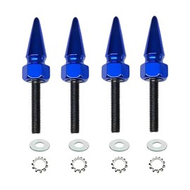 Tricktoppers Aluminum Fairing Windshield Hardware Kit Spike Bolts Windscreen Screws For 2015 Newer Harley Road Glide Motorcycles - Blue (USA BRAND)