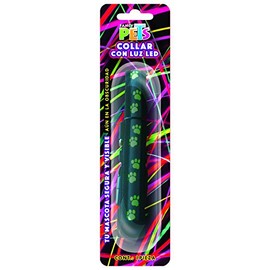 Fancy Pets FL8560 Collar LED Huellas para Perros, Grande, Colores Surtidos