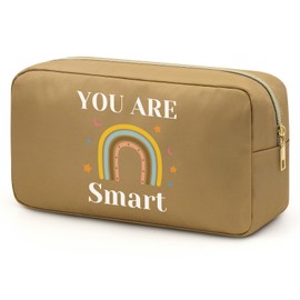 Rainbow Makeup Bag for Her Inspirational Quotes Cosmetic Bags Encouragement Travel Pouch Toiletry Bag for Women Travel Pouch Gift for Her Inspirational Rainbow Gifts Christmas Birthday Gifts