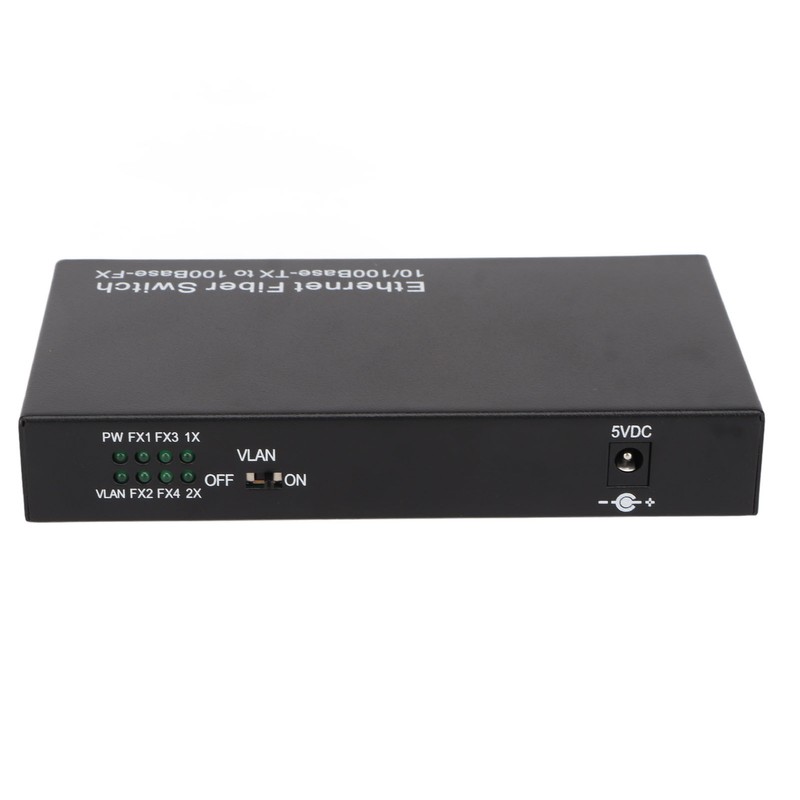 Ethernet Optical Switch 6 Ports 10 100Mbps RX1550 Tx1310nm LED