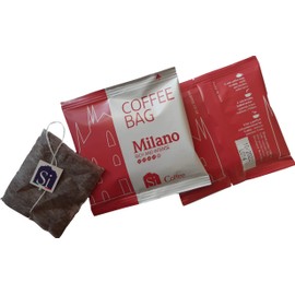 Sogno Si Coffee Bags Milano Italian Blend (Box of 50 Ground Coffee Bags Like Tea Bags, Individually Wrapped)