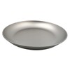 RISON-Titanium Round Camping Plate Titanium Plate Outdoor Ultra Light Camping