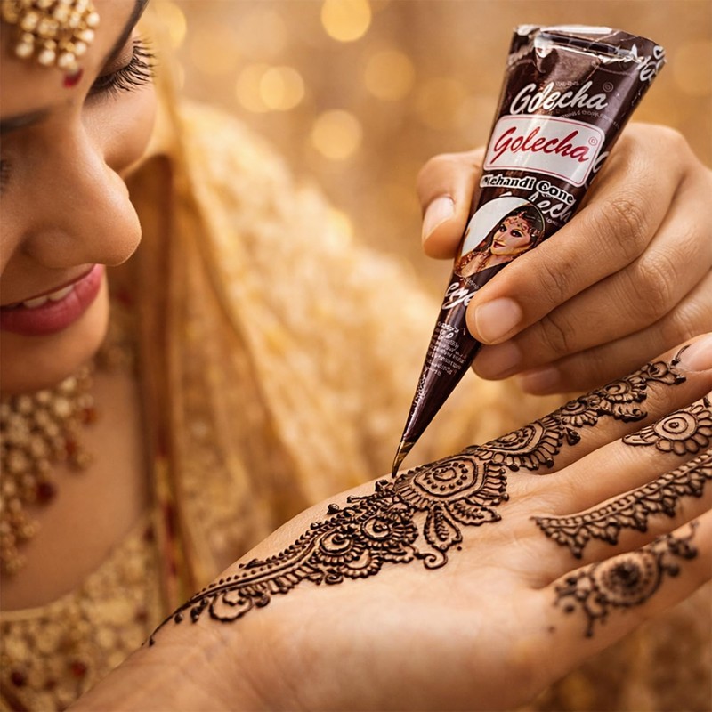 Golecha Natural Henna Cones 30g x 4