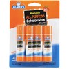 Elmer's All Purpose School Glue Sticks, Clear, Washable, 4 Pack,