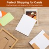 300 Packs 3.5x4.7 Inch Corrugated Cardboard Sheets, Premium White Corrugated