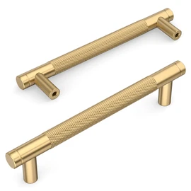 Amerdeco 10 Pack Champagne Bronze Cabinet Pulls 6.3 Inch(160mm) Hole Center Drawer Pulls Cabinet Hardware Kitchen Cabinet Handles for Bathroom ZH031