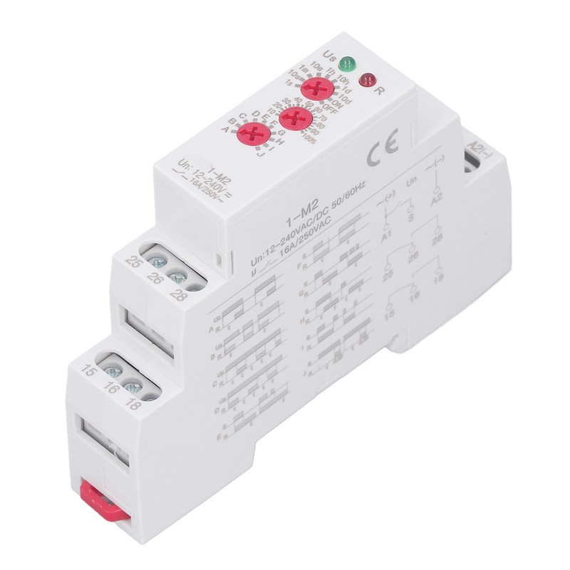 Time Relay Multifunctional Normally Open DIN Rail Delay Timer Switch