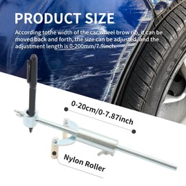 Adjustable Car Wheel Eyebrow Mark Scraper, Scriber Sheet Metal Dent Repairing Tool Car Wheel Eyebrow Body Line Shaping, Portable Professional Car Auto Repairing Scriber