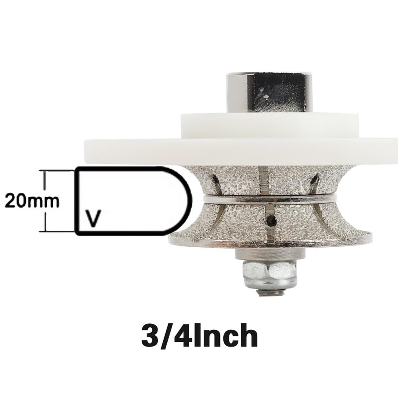 Raizi 3/4 inch Full Bullnose Diamond Hand Profiler Router Bit