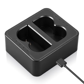 Bolidtec Ring Battery Charger Station with Dual LED Indicators - Dual Port Charging Dock for Ring Doorbell Camera 2/3/4, Stick Up Cam & Spotlight Cam Li-ion Battery 5V 2A