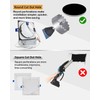 Adetu 6 inch 5CCT Black Square Led Recessed Lighting, 14W