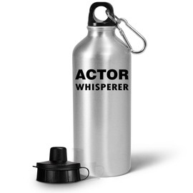 Art by Chelsydale Gifts for Acting Coach Water Bottle Tumbler Portable Drinkware - Actor Whisperer - Drama Teacher Musical Theatre Stage Performer Class Instructor Funny Cute Gag
