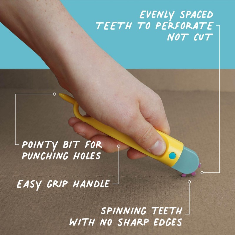 Makedo Fold Roller, Construction Toys for Cardboard, Children's Games from