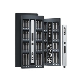 TanSon Mini Electric Screwdriver Set,3.7V Precision Screwdriver Set 66 in 1 Magnetic Drill,HD Display,5 Torque Settings,4 LED Lights, Portable Repair Tool Kit for Computer,Phone, Watch,Camer,Glasses