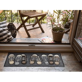 Salonloewe Minimatte Sneakers I Dirt Trapper Mat & Doormat for Indoor Use 30 x 75 cm
