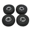 4PCS 1.9in Wheel Tires with 10 Holes Hub Uneven Gravel