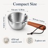 3Pcs Small Saucepan, Compact Pans for Single Serving Meals, Heating