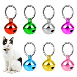 WY LIGHTING LEVEL 24 Pcs Cat Bells, Dog Cat Bell for Collar with Loud Crisp Sound, Pet Bells for Dog Cat Collar, Charm Pet Pendant Accessories, Loose Beads Pet Accessories, Jingle Bell for Christmas Decoration Party