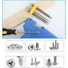 KEWAYO Screwdriver Replacement Screwdriver Set, 6-in-1 Bit Ratchet Screwdriver, Repair