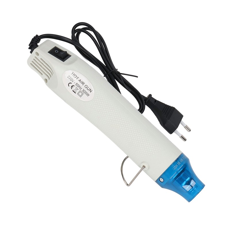300W Mini Heat Gun Ventilated Lightweight White Handheld Heat Gun