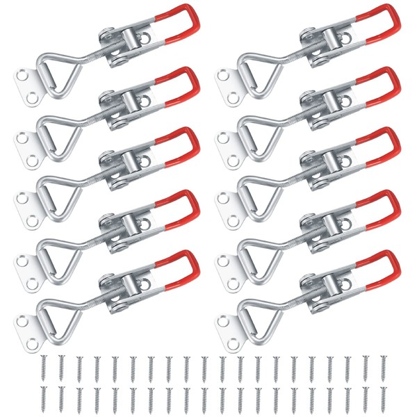 Pack of 10 Toggle Latches + 40 Screws Box Lock