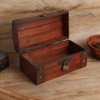 Vintage Wooden Storage Box Retro Hand Made Exquisite Jewelry Craft