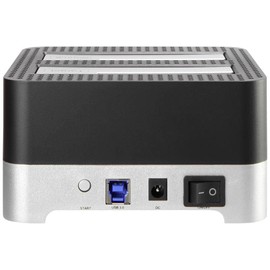 Renkforce RF-DOCKING-02 USB-A (USB 3.0) SATA 6 Gb/s 2 Port Hard Drive Copier Station 2.5 Inch 3.5 Inch with Clone Radio