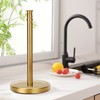 Siwil Gold Paper Towel Holder Stand, One-Handed Ripping Paper Towel