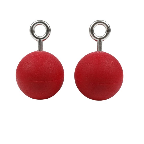 Atomik Climbing 3.5 inch Hanging Balls in Red for Grip and Strength Training as Seen on American Ninja Warrior