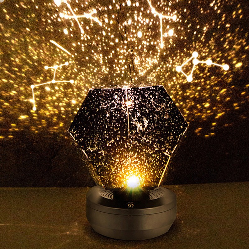 Star Sky Projection Lamp USB Projector Night Light 3D Bedside