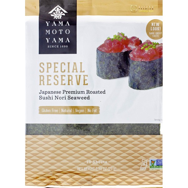 Yamamotoyama Ariake Premium Japanese Nori Roasted Seaweed, 0.88 Ounce Bag