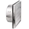First4spares 6" / 150mm Stainless Steel Square External Wall Extractor