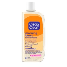 Clean & Clear Clean & Clear Morning Burst Oil-Free Facial Cleanser with Vitamin C & BHA, Daily Nourishing Face Wash Gently Cleanses to Remove Oil & Pore Clogging Impurities, 354mL