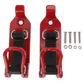 2 Pieces Roof Rack Shovel Home Decor Organizer Holder Good Load Capacity Axe Holder Clamp Metal Rubber Clamp Mounting Kit for Car Truck Boats (Red)