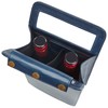 CLAVA LEATHER SONOMA 2 BOTTLE WINE CARRIER (NAVY)