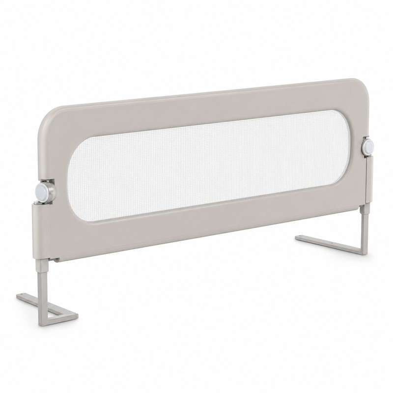 Foldable Baby Bed Rail Guard, 180° Flip Down Adjustable Toddler