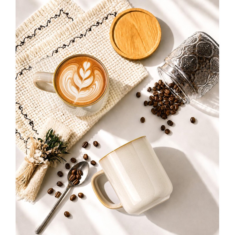 Large Coffee Mugs Set of 6, 16oz Handmade Ceramic Coffee