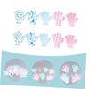 Minkissy 3sets Bath Mittens Body Scrubbing Gloves Polyester Exfoliating Mittens