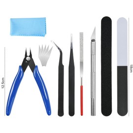 HOTUT Gundam Model Building Tool Set, 33 Pieces DIY Craft Tool, Hobby Construction Tools for Buildings, Cars, Planes, Model Making and Other Crafts