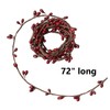 Artificial Single Vine Cranberry Red Pip Berry Roping Garland -