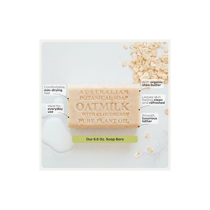 Australian Botanical Soap Jab n de Avena con Mora rtica