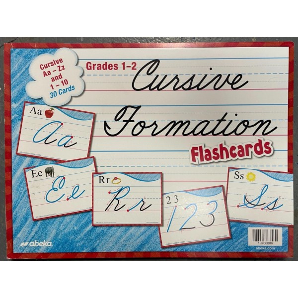 Abeka Cursive Formation Flashcards Grades 1-2 Brand New